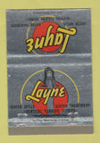 Matchbook Cover - Layne Water Wells Treatment Memphis TN 40 Strike