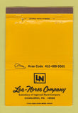Matchbook Cover - Lee Norse Company Charleroi PA Ingersoll Rand WEAR 40 Strike