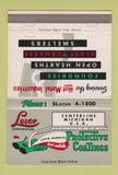 Matchbook Cover - Leeco Protective Coatings Metals Centerline MI 40 Strike