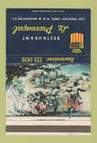 Matchbook Cover - Restaurant Le Provencal Washington DC 40 Strike