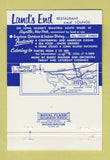 Matchbook Cover - Land's End Restaurant Sayville NY 40 Strike