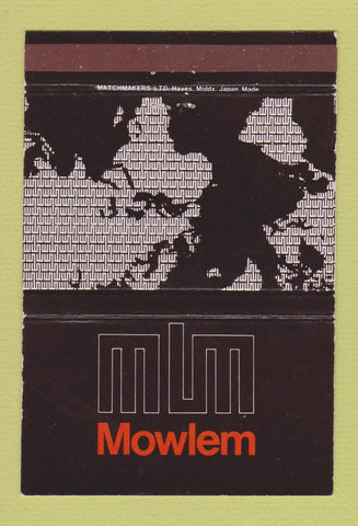 Matchbook Cover - Mowlem Construction Brantford Middlesex 40 Strike