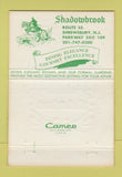Matchbook Cover - Shadowbrook Shrewsbury NJ 40 Strike