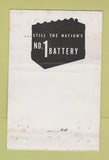 Matchbook Cover - Delco Car Batteries Chevron oil gas Sherman Oaks CA 40 Stick