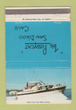 Matchbook Cover - The Pussycat San Diego CA Boat 40 Strike