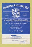 Matchbook Cover - Brammer Bros Aluminum Siding Hackensack NJ 40 Strike