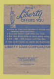 Matchbook Cover - Liberty Loan Corp Silver Spring MD 40 Strike