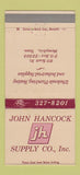 Matchbook Cover - John Hancock Supply Memphis TN 30 Strike