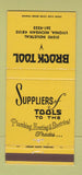 Matchbook Cover - Brock Tool Plumbing Heating Livonia MI 30 Strike