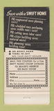 Matchbook Cover - Swift Homes Murphy Hummelstown PA 30 Strike