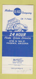 Matchbook Cover - Modern Glass Company Phoenix AZ SAMPLE 30 Strike