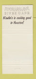 Matchbook Cover - Atchafalaya River Cafe Houston TX Cajun Seafood 30 Strike