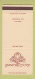 Matchbook Cover - Stanford Court San Francisco CA 30 Strike