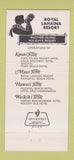 Matchbook Cover - Royal Lahaina Resort Hawaii 30 Strike