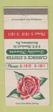 Matchbook Cover - Clarence Steffen Flowers Norristown PA 30 Strike