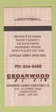 Matchbook Cover - Cedartown Lumber Saskatoon SK 30 Strike