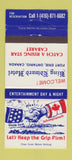 Matchbook Cover - King Edward Hotel Fort Erie ON Uncle Sam 30 Strike