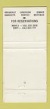 Matchbook Cover - Sherman House Century Old Inn Batesville IN 30 Strike