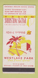 Matchbook Cover - Palms Wilshire Hotel Los Angeles CA SAMPLE WEAR 30 Strike