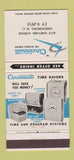 Matchbook Cover - Cincinnati Time Savers Time Clocks Greensboro NC 30 Strike