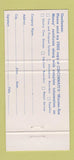 Matchbook Cover - Cincinnati Time Savers Time Clocks Greensboro NC 30 Strike