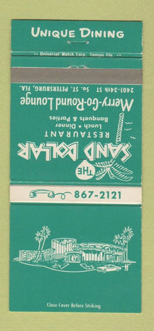 Matchbook Cover - Sand Dollar Restaurant St Petersburg FL 30 Strike