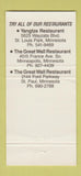 Matchbook Cover - Great Wall Chinese Restaurant Minneapolis MN 30 Strike