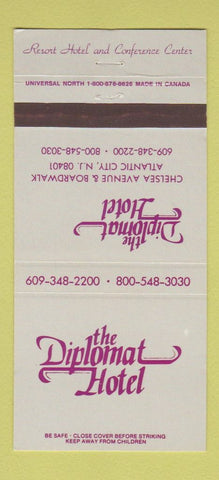 Matchbook Cover - Diplomat Hotel Atlantic City NJ 30 Strike