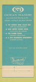 Matchbook Cover - Ocean Manor Hotel Fort Lauderdale FL 30 Strike