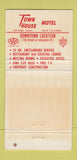 Matchbook Cover - Town House Motel Zanesville OH WEAR 30 Strike
