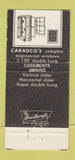 Matchbook Cover - Crane Johnson Lumber Caradco Patio Doors Fargo ND 30 Strike