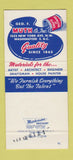 Matchbook Cover - Geo Muth Paints Artist Supply Washington DC 30 Strike