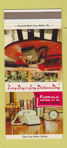 Matchbook Cover - Florala Telephone Company Florala AL 30 Strike