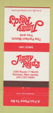 Matchbook Cover - Jimmy Reid's Restaurant Ramsey NJ 30 Strike