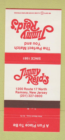 Matchbook Cover - Jimmy Reid's Restaurant Ramsey NJ 30 Strike