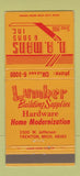 Matchbook Cover - AA Mans Sons Lumber Trenton MI 30 Strike