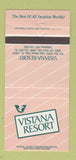 Matchbook Cover - Vistana Resort Lake Buena Vista FL 30 Strike