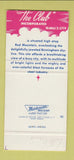 Matchbook Cover - The Club Birmingham AL 30 Strike