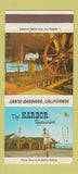 Matchbook Cover - Harbor Restaurant Santa Barbara CA 30 Strike