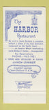 Matchbook Cover - Harbor Restaurant Santa Barbara CA 30 Strike