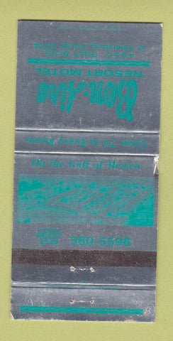 Matchbook Cover - Bon Aire Resort Motel St Petersburg FL WEAR 30 Strike