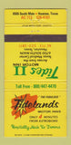 Matchbook Cover - Tidelands Motor Inns Houston TX 30 Strike