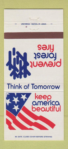 Matchbook Cover - Keep America Beautiful Prevent Forest Fires 30 Strike