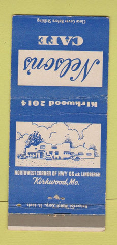 Matchbook Cover - Nelson's Cafe Kirkwood MO 30 Strike