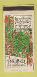Matchbook Cover - Amigonne's Cafe Buffalo NY WORN 30 Strike