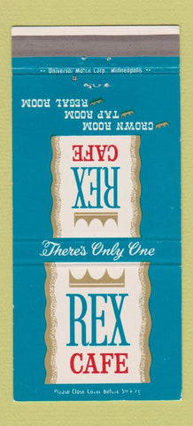 Matchbook Cover - Rex Cafe Moorhead MN 30 Strike
