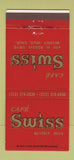 Matchbook Cover - Cafe Swiss Beverly Hills CA 30 Strike