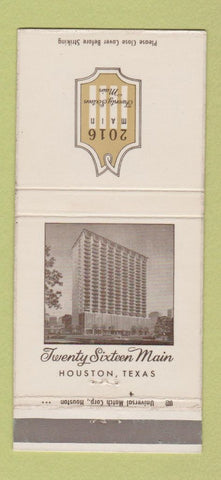 Matchbook Cover - 2016 Main Houston TX apartments 30 Strike