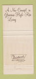 Matchbook Cover - 2016 Main Houston TX apartments 30 Strike