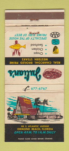 Matchbook Cover - Julian's Restaurant Ormond Beach FL WEAR 30 Strike